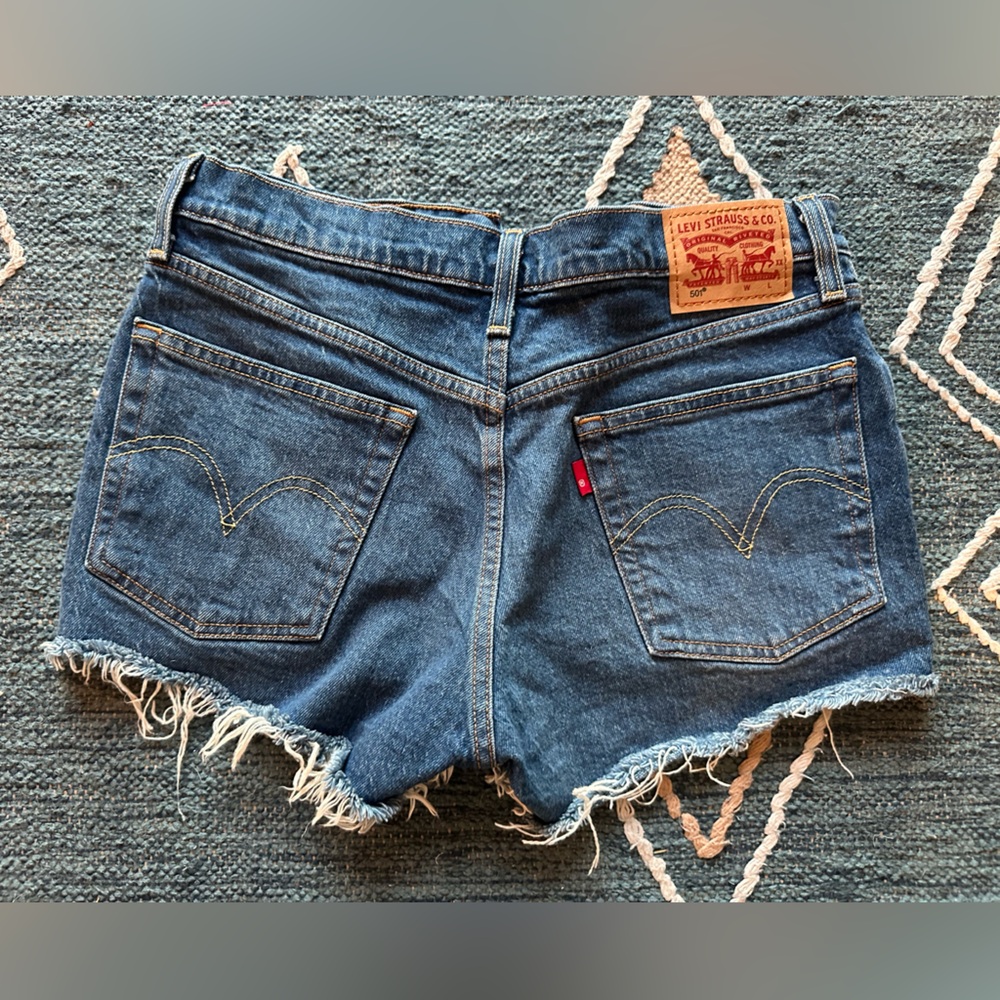 Levi’s cut off jean shorts 501 - size women’s 27